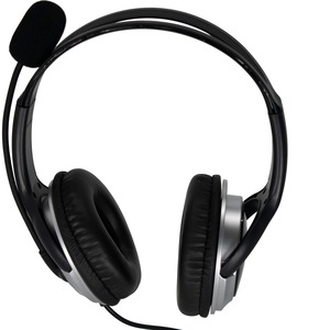 ZuM Binaural Over The Head Headset, Black/Silver
