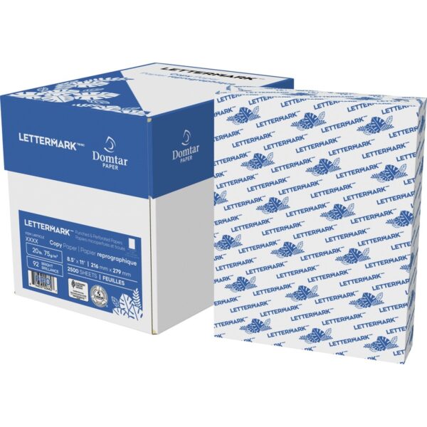 Paper & Writing Pads — Lettermark Punched & Perforated Papers with Perforation at 5-1/2″ – White