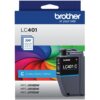 Brother LC401CS Original Standard Yield Inkjet Ink Cartridge - Single Pack - Cyan - 1 Each