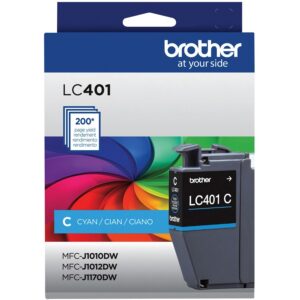Brother LC401CS Original Standard Yield Inkjet Ink Cartridge - Single Pack - Cyan - 1 Each