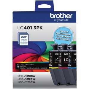 Brother LC4013PKS Original Standard Yield Inkjet Ink Cartridge - CMY - 3 / Pack