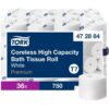 TORK Coreless High-Capacity Toilet Paper Roll White T7