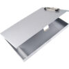 Tuffwriter Recycled Aluminum Storage Clipboard, 0.5" Clip Capacity, Holds 8.5 x 11 Sheets, Silver