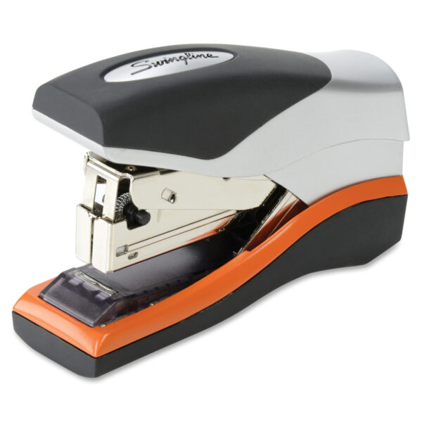 Optima 40 Compact Stapler, 40-Sheet Capacity, Black/Silver/Orange