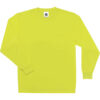 GloWear 8091 Non-Certified Hi-Vis Long Sleeve Shirt, Medium, Lime