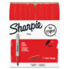 Fine Tip Permanent Marker Value Pack, Fine Bullet Tip, Red, 36/Pack