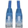 Eaton Tripp Lite Series Cat6 Gigabit Snagless Molded (UTP) Ethernet Cable (RJ45 M/M), PoE, Blue, 12 ft. (3.66 m)