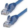 StarTech.com 3m(10ft) CAT6 Ethernet Cable, LSZH (Low Smoke Zero Halogen) 10 GbE Snagless 100W PoE UTP RJ45 Blue Network Patch Cord, ETL