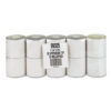 Impact Printing Carbonless Paper Rolls, 2.25" x 70 ft, White/Canary, 10/Pack