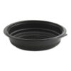 MicroRaves Incredi-Bowl Base, 32 oz, 8.5" Diameter x 1.92" h, Black, Plastic, 150/Carton