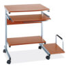 Eastwinds Series Portrait PC Desk Cart, 36" x 19.25" x 31", Medium Cherry