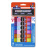 Glitter Glue Sticks, Applies Assorted Colors, 0.21 oz, Dries Clear Glitter, 12/Pack