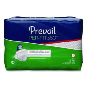 Per-Fit360 Degree Briefs, Maximum Plus Absorbency, Size 1, 26" to 48" Waist, 96/Carton