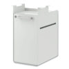 Fuse Undermount Storage Pedestal, 1 Shelf/1 Cubby, Left/Right Orientation, White, 10 x 14.37 x 20