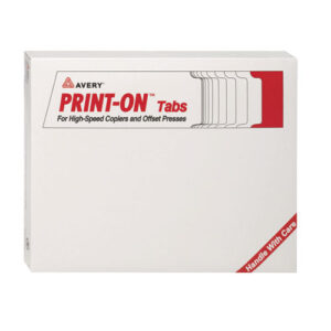 Customizable Print-On Dividers, 3-Hole Punched, For Xerox 5090 Copiers,  5-Tab, 11 x 8.5, White, 30 Sets
