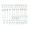 Pegboard Hooks, 30-Piece Assorted Hooks, Steel