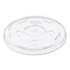 Straw-Slot Cold Cup Lids, Fits 30 oz to 32 oz Cold Cups, Plastic, Clear, 50/Sleeve, 20 Sleeves/Carton