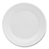 Concorde Foam Plate, 6" dia, White, 1,000/Carton