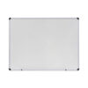 Modern Melamine Dry Erase Board with Aluminum Frame, 48" x 36", White Surface, Satin Aluminum Frame