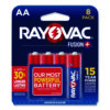 Fusion Performance Alkaline AA Batteries, 8/Pack