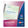Standard Weight Sheet Protector, Medium-Duty, Side: 3-Hole Punched, Top Load 8.5 x 11 Insert, Semi-Clear Front, 100/Box