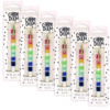 Carpe Diem Metal Gel Pen, Stick, Medium 0.7 mm, Black Ink, Color Wash Multicolor Barrel, 6/Pack