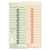 Time Clock Cards, Replacement for CH-107-2, Two Sides, 3.5 x 9, 500/Box