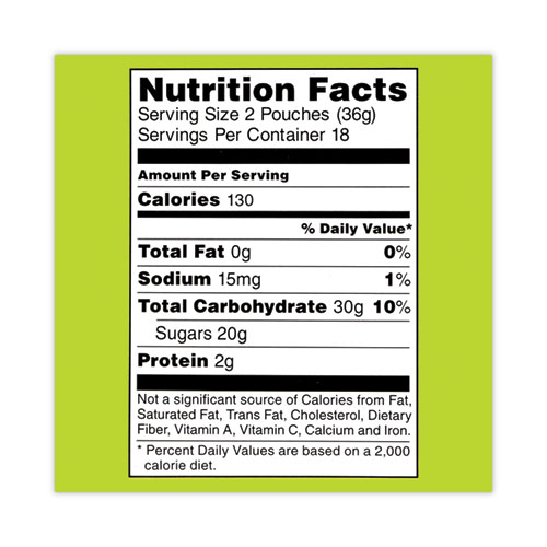 SpongeBob Squarepants Giant Krabby Patties Gummy Candy, 0.63 oz Pack, 36/Carton