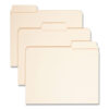 SuperTab Reinforced Guide Height Top Tab Folders, 1/3-Cut Tabs: Assorted, Letter Size, 0.75" Expansion, Manila, 100/Box