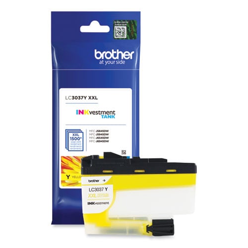 Brother LC3037Y Original Inkjet Ink Cartridge - Single Pack - Yellow - 1 Each