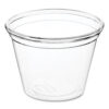 PLA Clear Cold Cups, 1 oz, Plastic, Clear, 3,000/Carton
