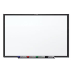 Classic Series Total Erase Dry Erase Boards, 48" x 36", White Surface, Black Aluminum Frame