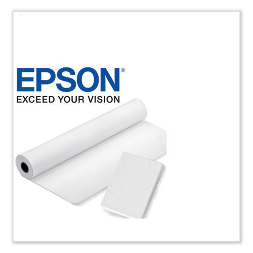 Exhibition Fiber Paper Roll, 12 mil, 44" x 50 ft, Glossy White