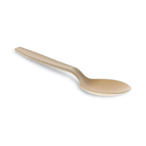 EarthChoice PSM Cutlery, Heavyweight Spoon, Plastic, Tan, 1,000/Carton