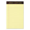 Gold Fibre Quality Writing Pads, Medium/College Rule, 50 Canary-Yellow 5 x 8 Sheets, Dozen