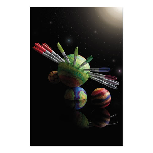 Cosmic Color Permanent Markers, Extra-Fine Needle Tip, Assorted Cosmic Colors, 24/Pack