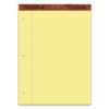 "The Legal Pad" Ruled Perforated Pads, Wide/Legal Rule, 50 Canary-Yellow 8.5 x 11.75 Sheets, Dozen