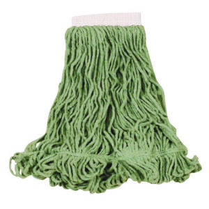 Super Stitch Blend Mop Heads, Cotton/Synthetic, Green, Large