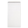 Reporter's Notepad, Wide/Legal Rule, White Cover, 70 White 4 x 8 Sheets, 12/Pack