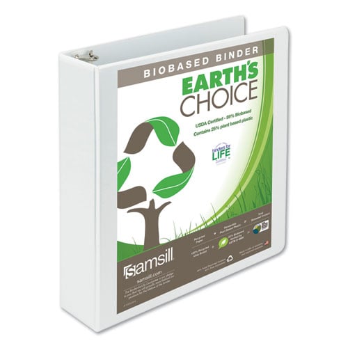 Samsill Earth's Choice Plant-based Durable View Binder