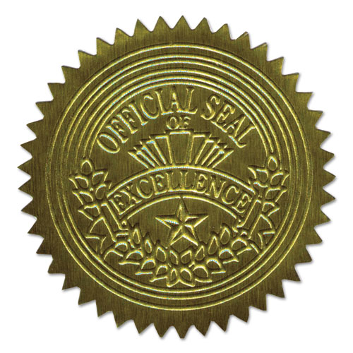 Geographics Gold Embossed Seals
