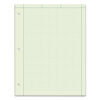 Engineering Computation Pads, Cross-Section Quadrille Rule (5 sq/in, 1 sq/in), Green Cover, 100 Green-Tint 8.5 x 11 Sheets