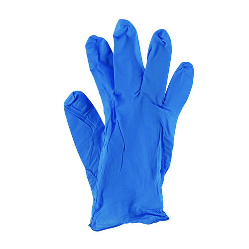 Disposable General-Purpose Powder-Free Nitrile Gloves, X-Large, Blue, 5 mil, 100/Box