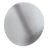 Foil Laminated Board Lids, 8.25" Diameter, Silver, Aluminum, 500/Carton