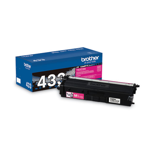 Brother TN433M Original High Yield Laser Toner Cartridge - Magenta - 1 Each