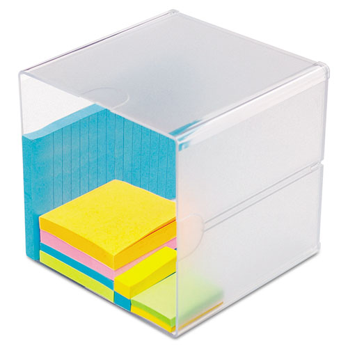 Deflecto Stackable Cube Organizer