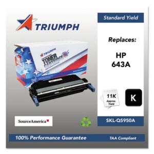 751000NSH0283 Remanufactured Q5950A (643A) Toner, 11,000 Page-Yield, Black