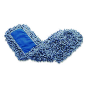 Dust Mop Head, Synthetic Blend, 48" Width, Blue