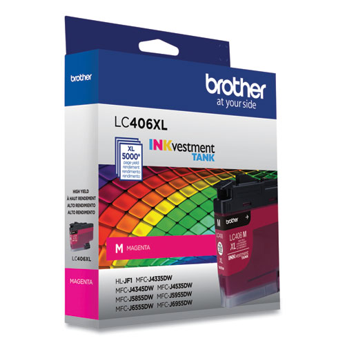 Brother INKvestment LC406XLM Original High Yield Inkjet Ink Cartridge - Single Pack - Magenta - 1 Each