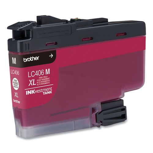 Brother INKvestment LC406XLM Original High Yield Inkjet Ink Cartridge - Single Pack - Magenta - 1 Each